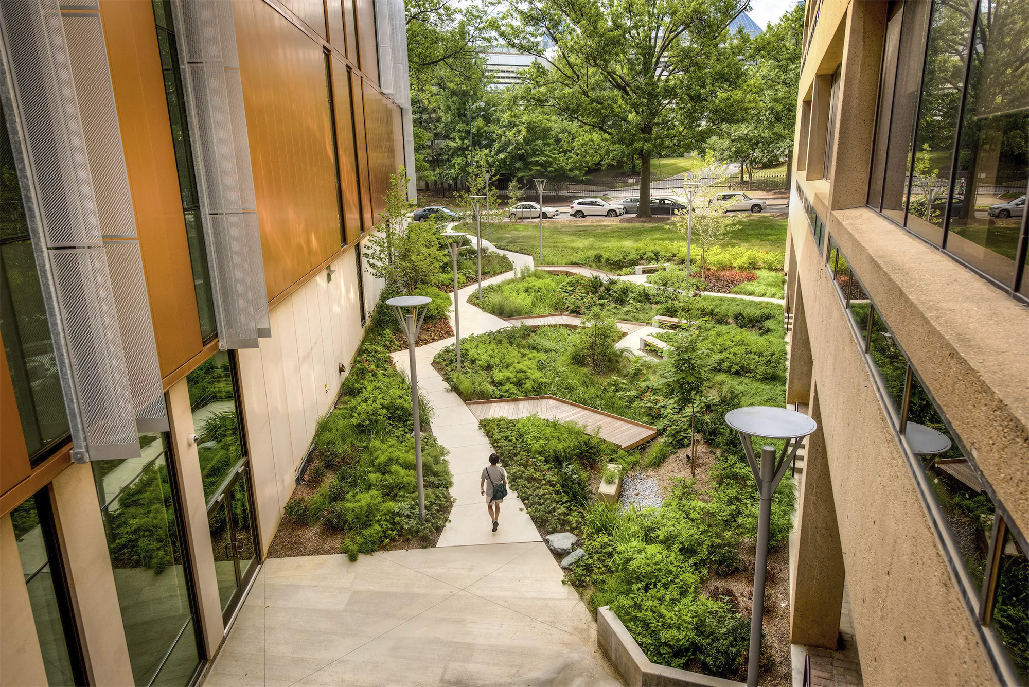 Building nature integration greenery