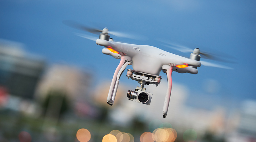 drone in sky 